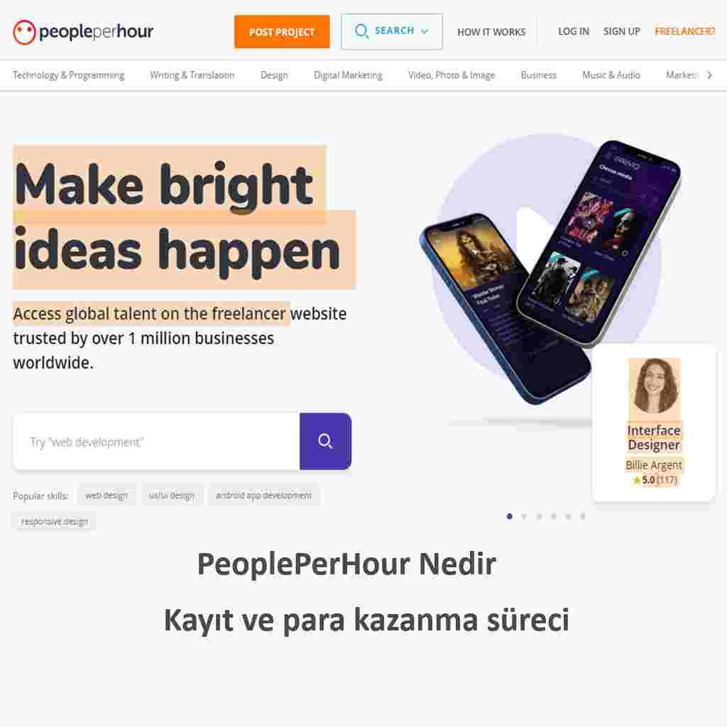 PeoplePerHour İnternetten Para Kazanmanın Anahtarı